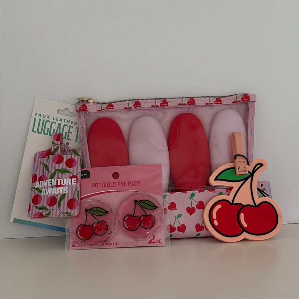 Cherry Print Travel Bag Bundle